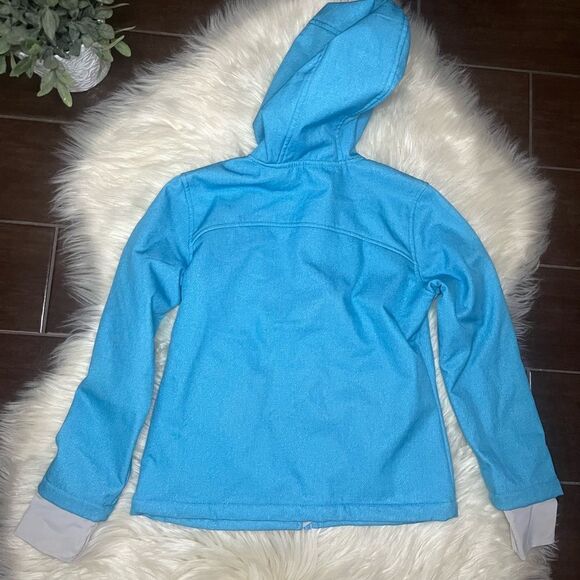 Snozu Ice blue Full-Zip Hooded Jacket Small 7/8 - Picture 5 of 5